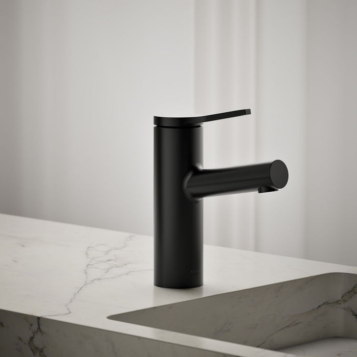 KOHLER K-35048-4 Elate Single-handle bathroom sink faucet, 1.2 gpm, matte black - view 3