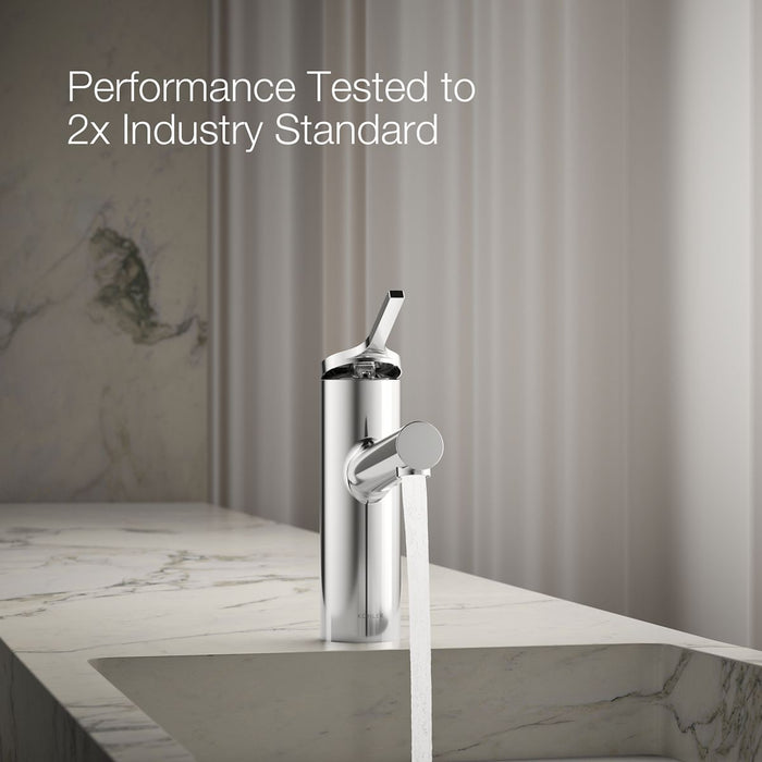 KOHLER K-35048-4 Elate Single-handle bathroom sink faucet, 1.2 gpm, polished chrome - view 2