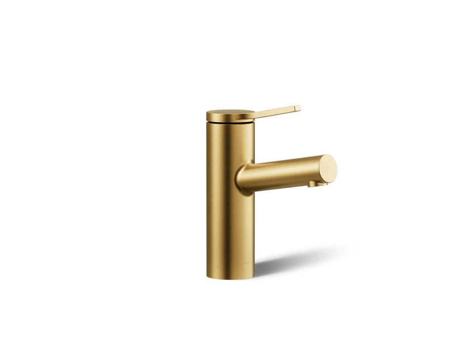 KOHLER K-35048-4 Elate Single-handle bathroom sink faucet, 1.2 gpm, vibrant brushed moderne brass