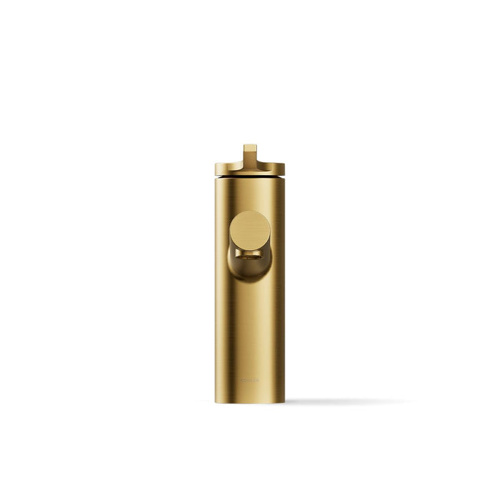 KOHLER K-35048-4 Elate Single-handle bathroom sink faucet, 1.2 gpm, vibrant brushed moderne brass - view 4