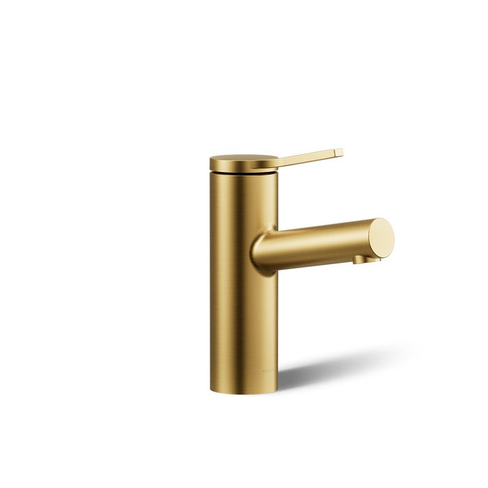 KOHLER K-35048-4 Elate Single-handle bathroom sink faucet, 1.2 gpm, vibrant brushed moderne brass - view 5