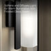 KOHLER K-35113-SC01 Parallel One-light Sconce, Matte Black - Shows close up detail of product in use in room