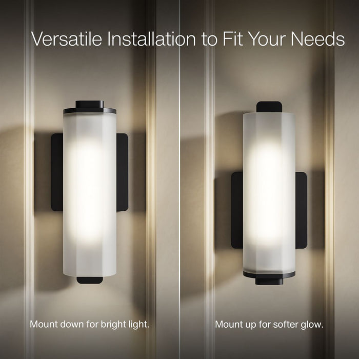 KOHLER K-35113-SC01 Parallel One-light Sconce, Matte Black - Detail image of a product feature