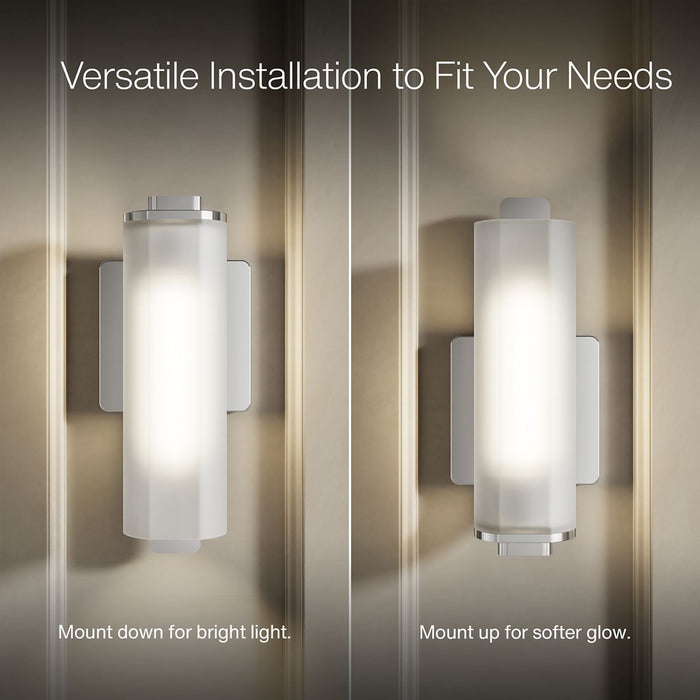 KOHLER K-35113-SC01 Parallel One-light Sconce, Polished Chrome - Detail image of a product feature