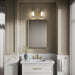 KOHLER K-35114-SC02 Parallel Two-light Sconce, Brushed Moderne Brass - Products in use in close room view