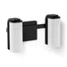KOHLER K-35114-SC02 Parallel Two-light Sconce, Matte Black - 3/4 view of product