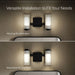 KOHLER K-35114-SC02 Parallel Two-light Sconce, Matte Black - Detail image of a product feature