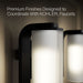 KOHLER K-35114-SC02 Parallel Two-light Sconce, Matte Black - close-up view of product detail