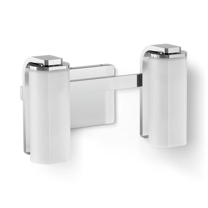 KOHLER K-35114-SC02 Parallel Two-light Sconce, Polished Chrome - 3/4 view of product