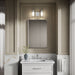 KOHLER K-35114-SC02 Parallel Two-light Sconce, Polished Chrome - Products in use in close room view