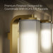 KOHLER K-35115-SC03 Parallel Three-light Sconce, Brushed Moderne Brass - close-up view of product detail