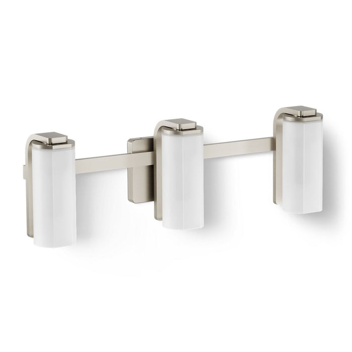 KOHLER K-35115-SC03 Parallel Three-light Sconce, Brushed Nickel - 3/4 view of product