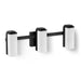 KOHLER K-35115-SC03 Parallel Three-light Sconce, Matte Black - 3/4 view of product