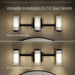 KOHLER K-35115-SC03 Parallel Three-light Sconce, Matte Black - Detail image of a product feature