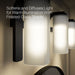 KOHLER K-35115-SC03 Parallel Three-light Sconce, Matte Black - Shows close up detail of product in use in room