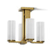 KOHLER K-35116-FM04 Parallel 13-5/16" Flush-mount, Brushed Moderne Brass - 3/4 view of product