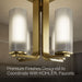KOHLER K-35116-FM04 Parallel 13-5/16" Flush-mount, Brushed Moderne Brass - close-up view of product detail