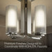 KOHLER K-35116-FM04 Parallel 13-5/16" Flush-mount, Brushed Nickel - close-up view of product detail