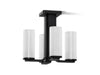 KOHLER K-35116-FM04 Parallel 13-5/16" Flush-mount, Matte Black - 3/4 view of product