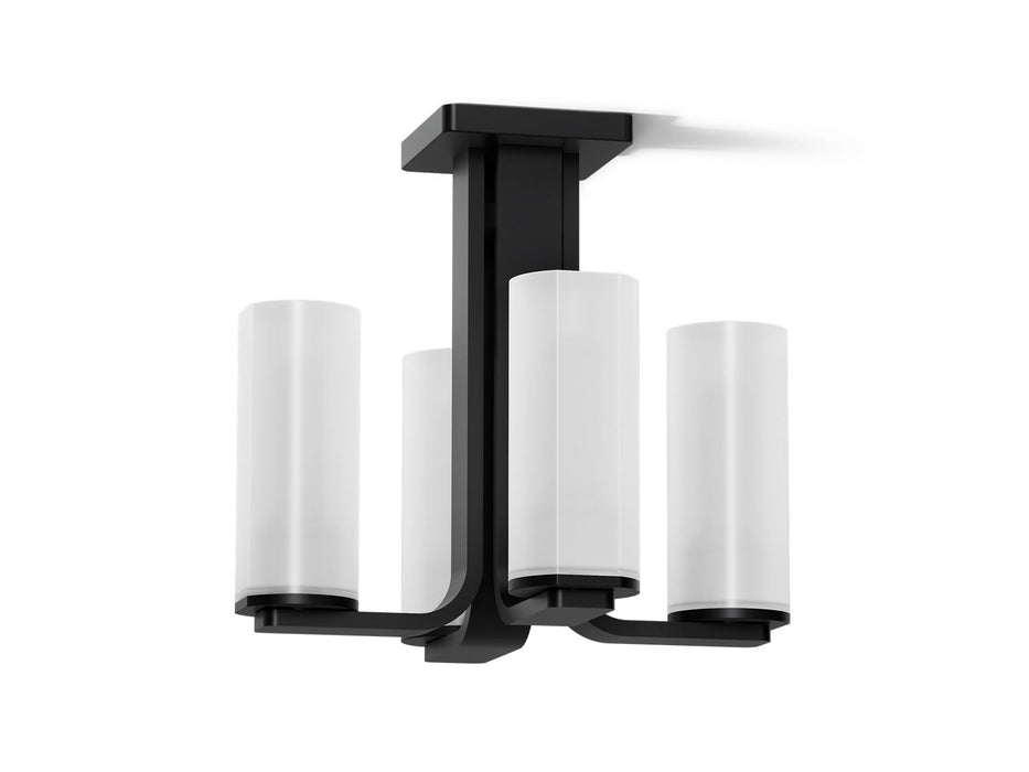 KOHLER K-35116-FM04 Parallel 13-5/16" Flush-mount, Matte Black - 3/4 view of product
