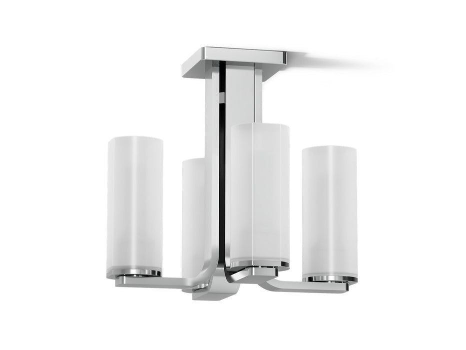 KOHLER K-35116-FM04 Parallel 13-5/16" Flush-mount, Polished Chrome - 3/4 view of product