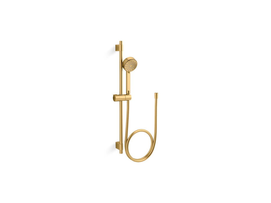 KOHLER K-35331-H Elate 28" three-function handshower kit, 1.5 gpm, vibrant brushed moderne brass
