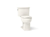 KOHLER K-3551 Archer Two-piece Elongated Toilet, 1.28 GPF, Biscuit - 3/4 view of product