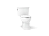 KOHLER K-3551 Archer Two-piece Elongated Toilet, 1.28 GPF, White - 3/4 view of product