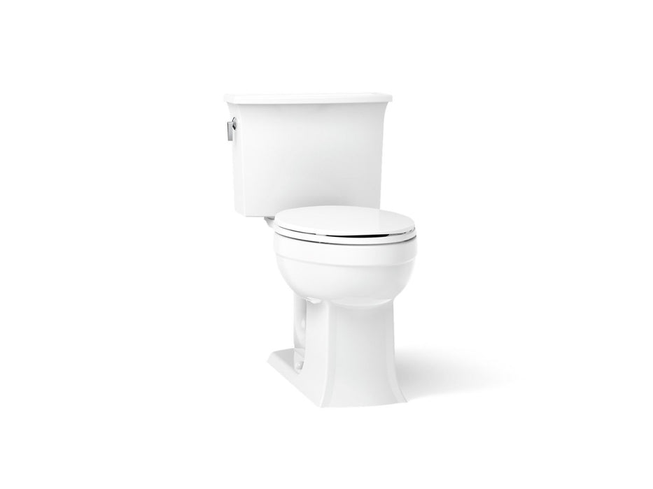 KOHLER K-3551 Archer Two-piece Elongated Toilet, 1.28 GPF, White - 3/4 view of product