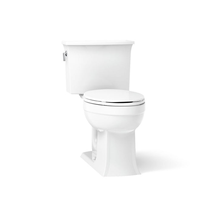 KOHLER K-3551 Archer Two-piece Elongated Toilet, 1.28 GPF, White - 3/4 view of product