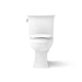 KOHLER K-3551 Archer Two-piece Elongated Toilet, 1.28 GPF, White - front view of product