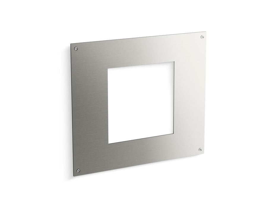 KOHLER K-35603 Mach Flex Extension plate for concealed touchless flushometer faceplates, brushed stainless