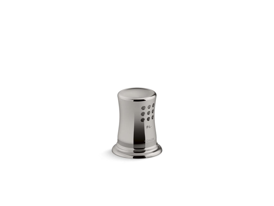 KOHLER K-35714 Air gap cover with collar, vibrant titanium