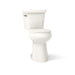 KOHLER K-35717 Highline Tall Two-piece Round-front Toilet, 1.6 GPF, Biscuit - 3/4 view of product