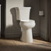 KOHLER K-35717 Highline Tall Two-piece Round-front Toilet, 1.6 GPF, Biscuit - image focused on single product story
