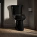 KOHLER K-35717 Highline Tall Two-piece Round-front Toilet, 1.6 GPF, Black Black - image focused on single product story