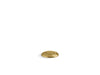 KOHLER K-35725 Garbage disposal air switch button, vibrant brushed moderne brass