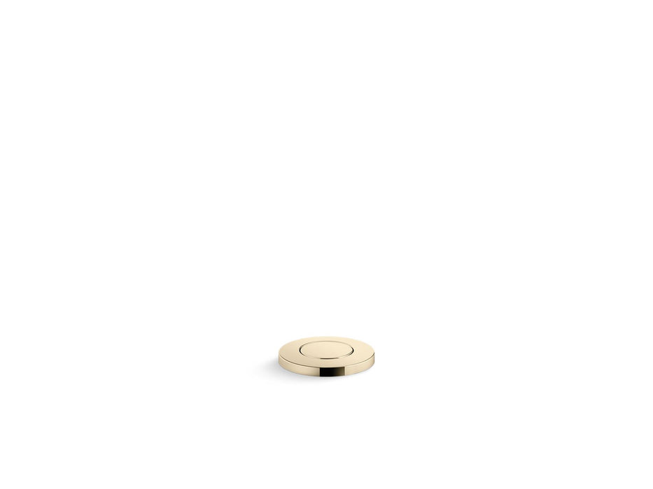 KOHLER K-35726 Garbage disposal air switch button, vibrant french gold