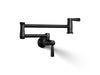 KOHLER K-35744 Wall-mount pot filler, matte black