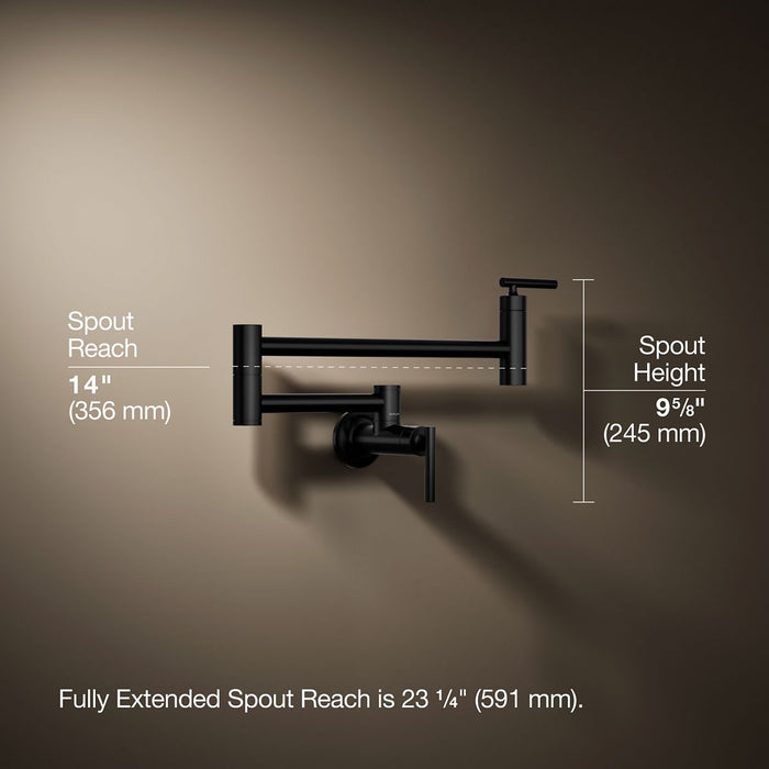 KOHLER K-35745 Wall-mount pot filler