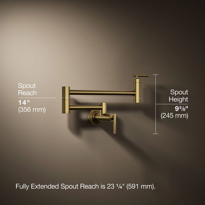 KOHLER K-35745 Wall-mount pot filler