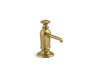KOHLER K-35759 Artifacts Soap/lotion dispenser, vibrant brushed moderne brass