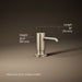 3/4 view of product with dimensions