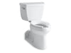 KOHLER K-3578-SS Barrington Two-piece elongated toilet, 1.0 gpf, white