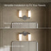 3/4 view of product with dimensions