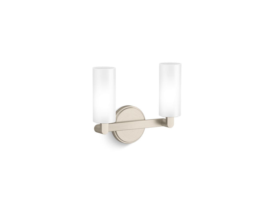 KOHLER K-35873-SC02 Crue Two-light sconce, brushed nickel - view 2