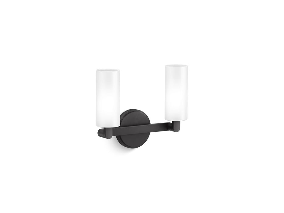 KOHLER K-35873-SC02 Crue Two-light sconce, matte black - view 2