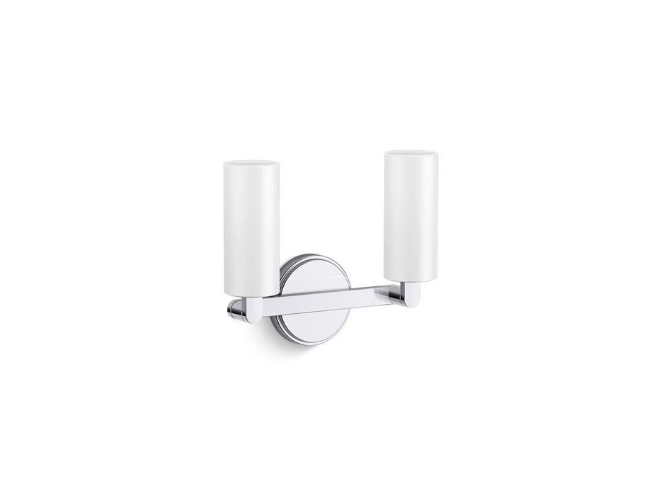KOHLER K-35873-SC02 Crue Two-light sconce, polished chrome