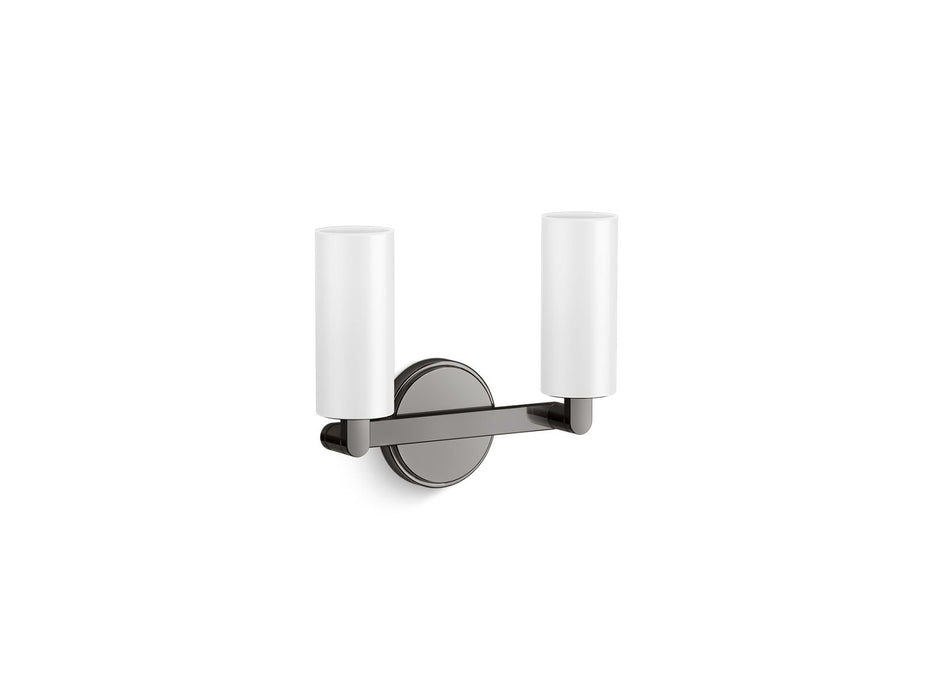 KOHLER K-35873-SC02 Crue Two-light sconce, titanium