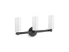 KOHLER K-35874-SC03 Crue Three-light sconce, matte black